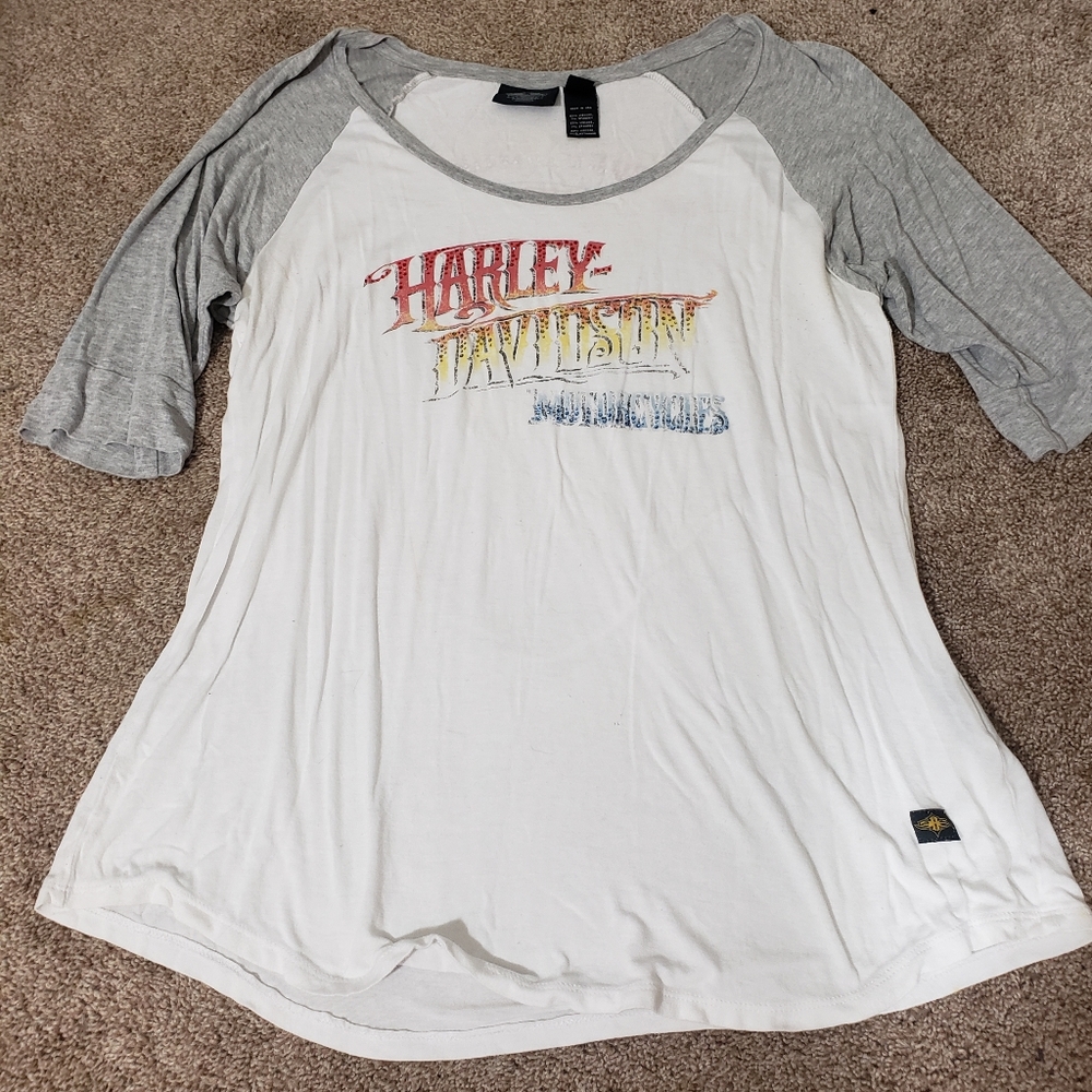 Harley baseball shirt